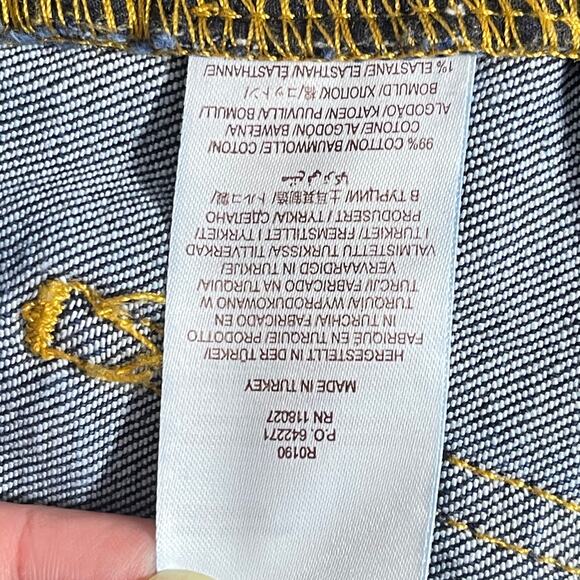 Boden Denim Wide Leg Jeans Womens 16 Raw Frayed Hem Faded Pockets Hi Rise - Picture 2 of 9